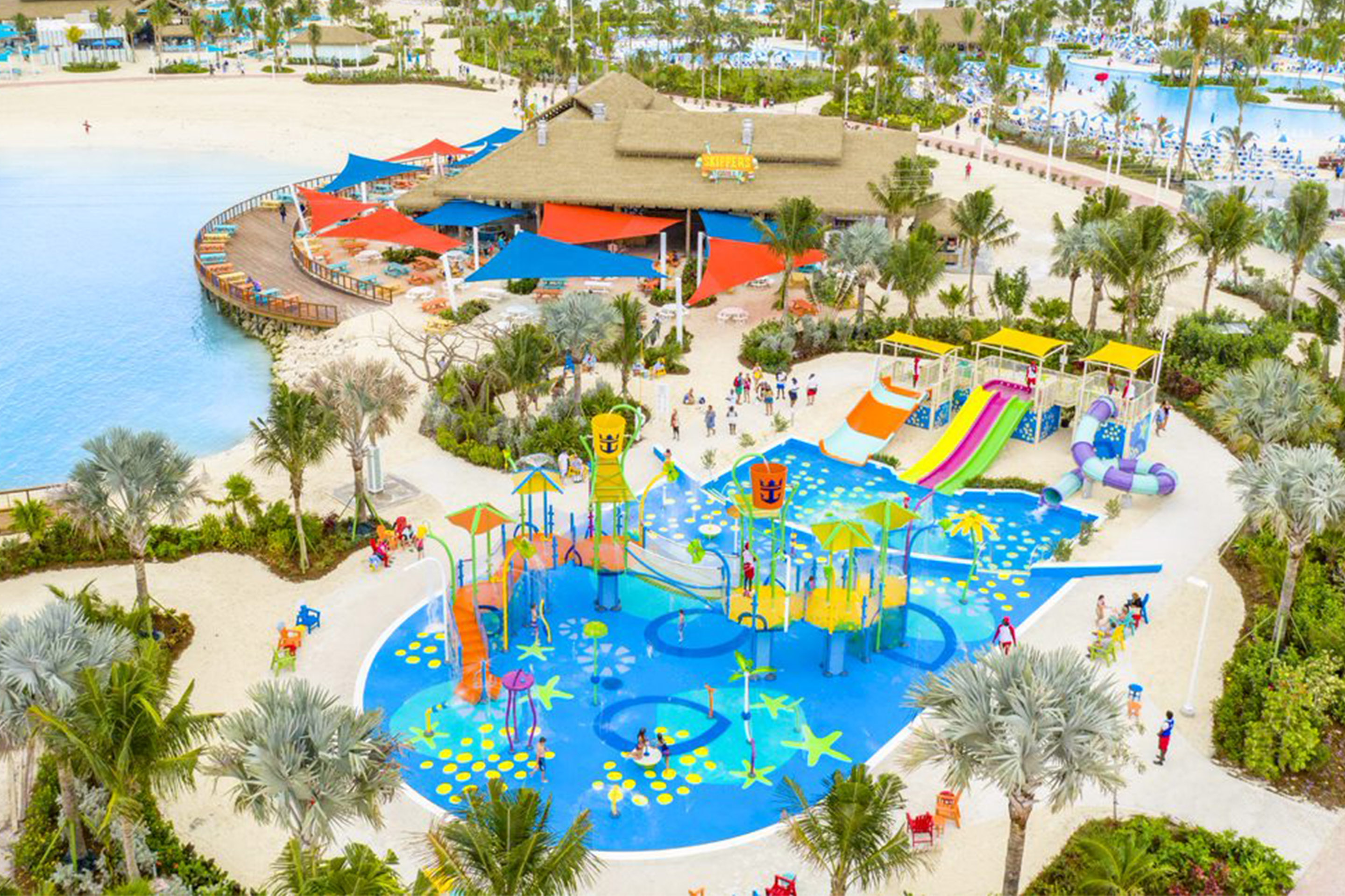 Perfect Day Coco Cay Splashaway Park Aerial